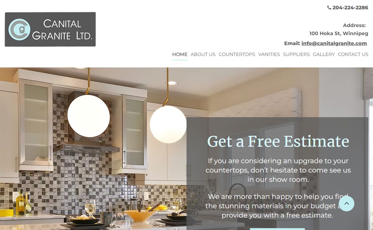 Granite Contractor In Winnipeg, MB | Home | Canital Granite Ltd