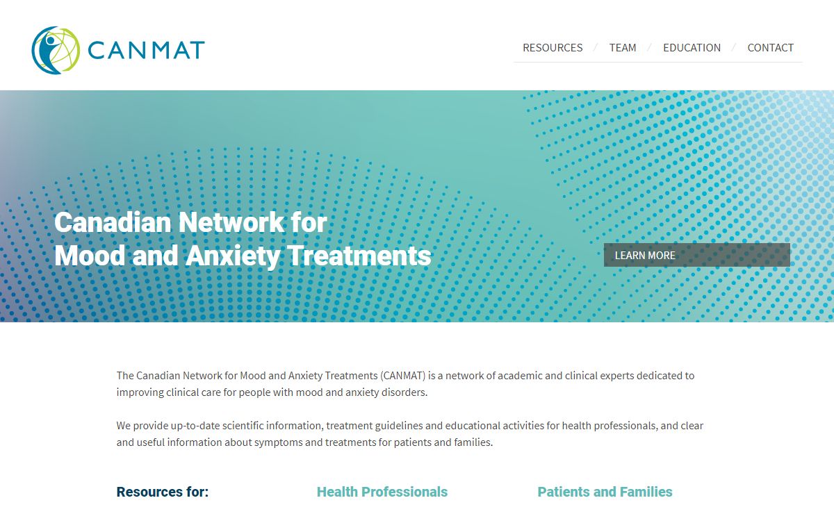 CANMAT - Canadian Network for Mood and Anxiety Treatments