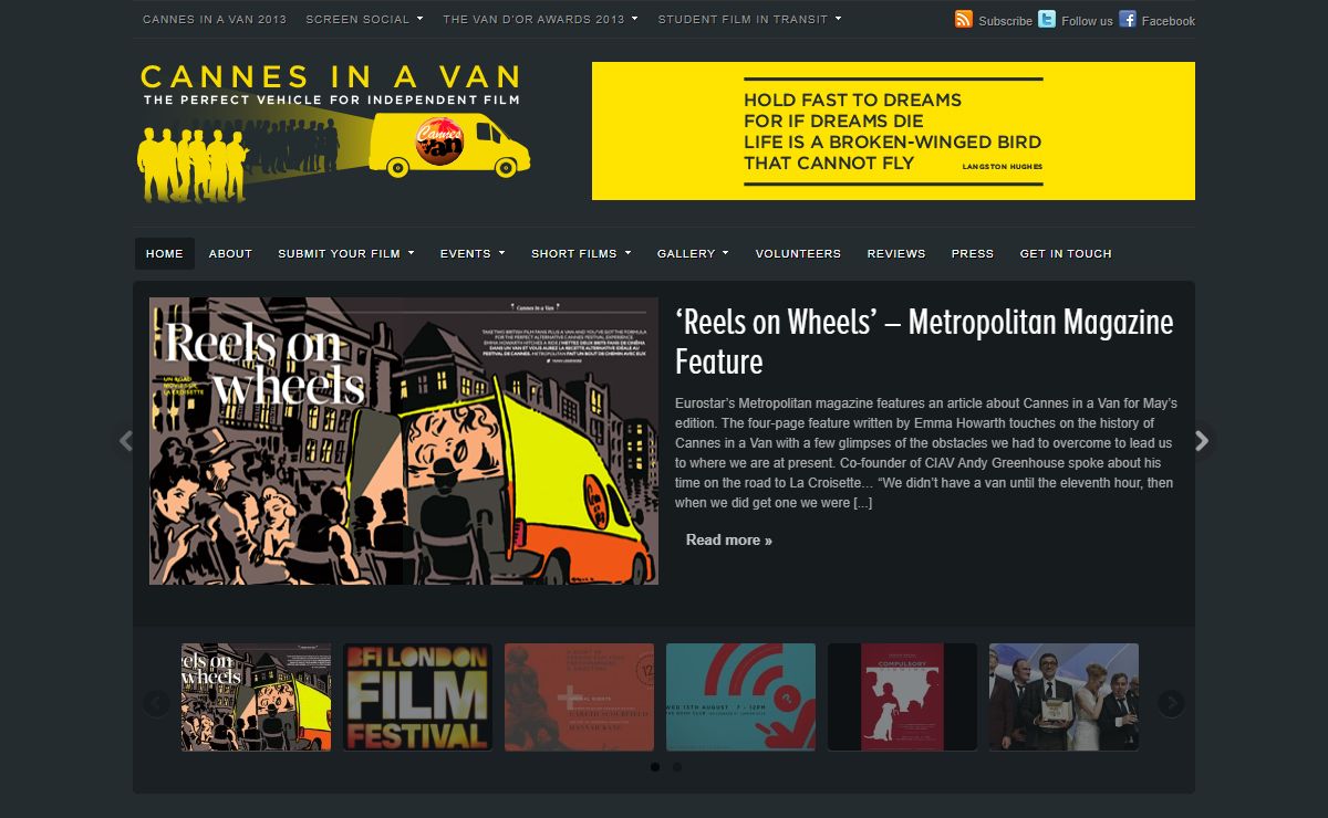 Cannes in a Van - The four-wheel film festival
