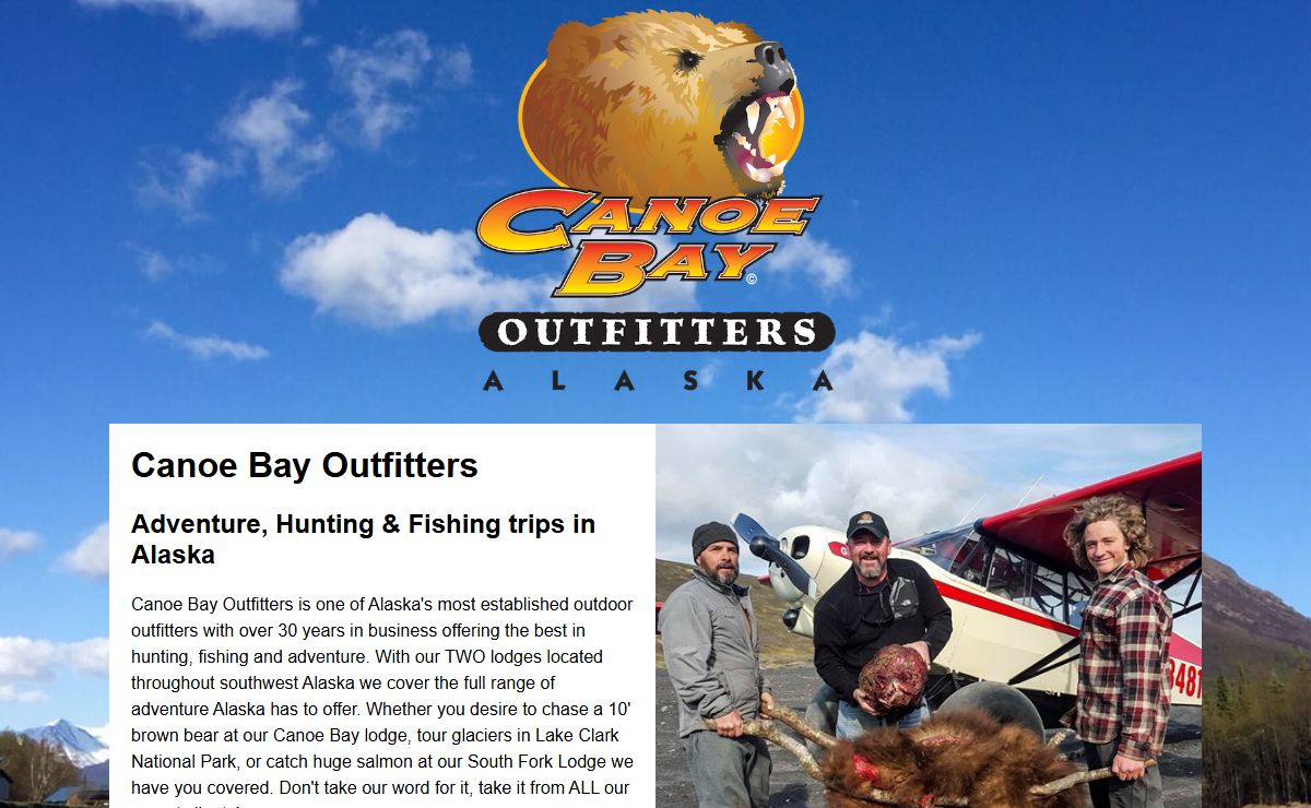Canoe Bay Outfitters - Adventure, Hunting & Fishing trips in Alaska
