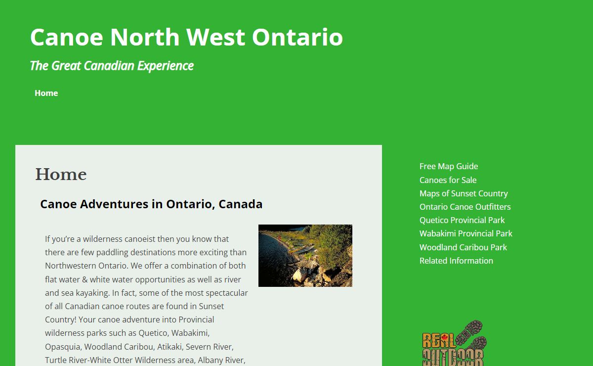 Canoe North West Ontario – The Great Canadian Experience