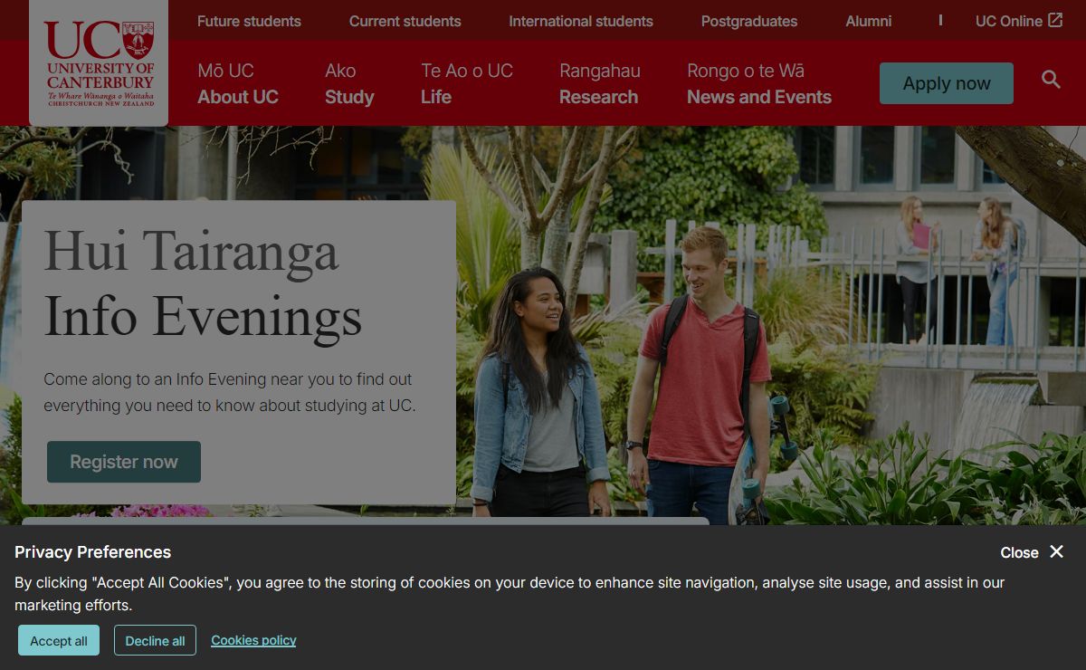 Home | University of Canterbury