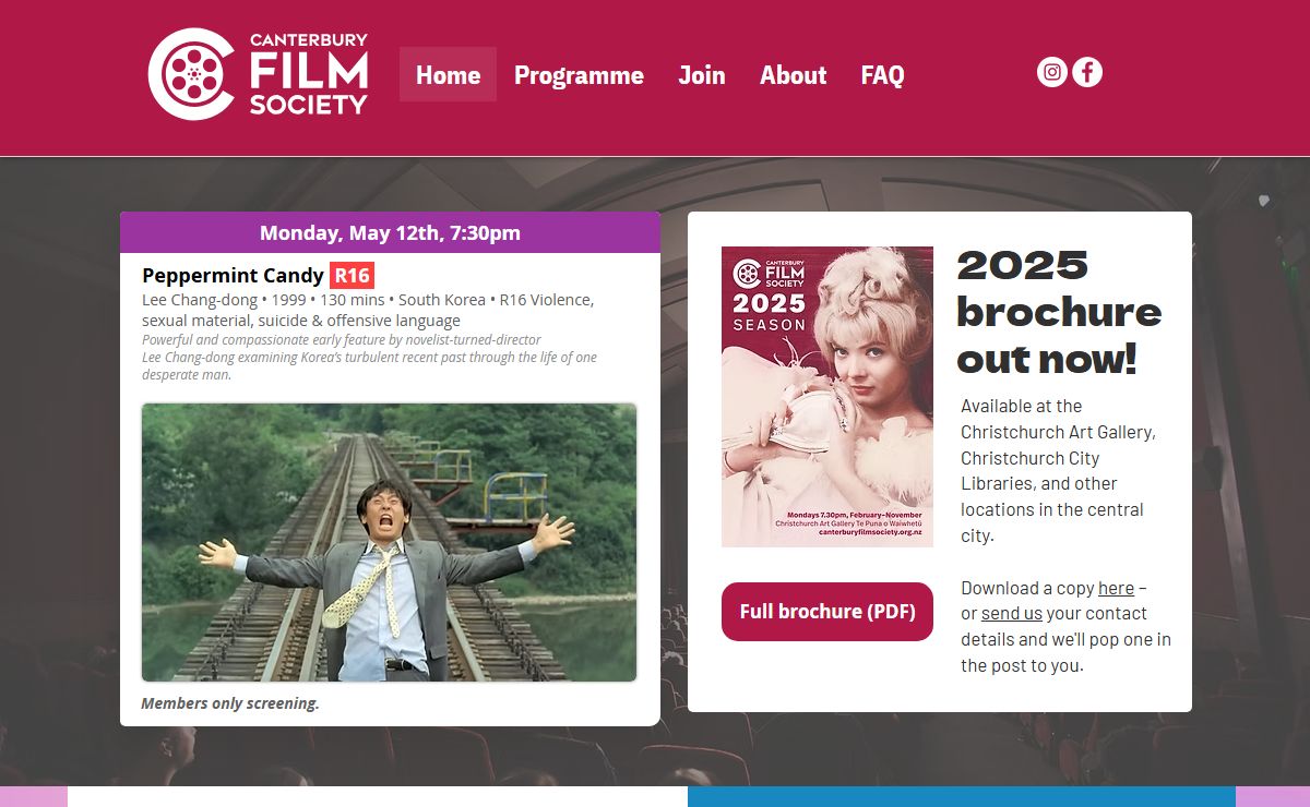 Canterbury Film Society | Film Screenings | Christchurch, New Zealand