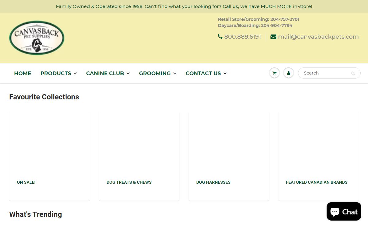 Canvasback Pet Supplies – CanvasbackPets