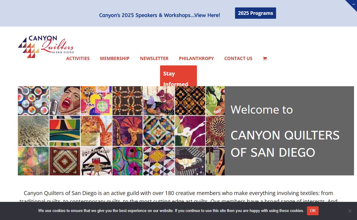 Canyon Quilters of San Diego - Join the fellowship and fun!
