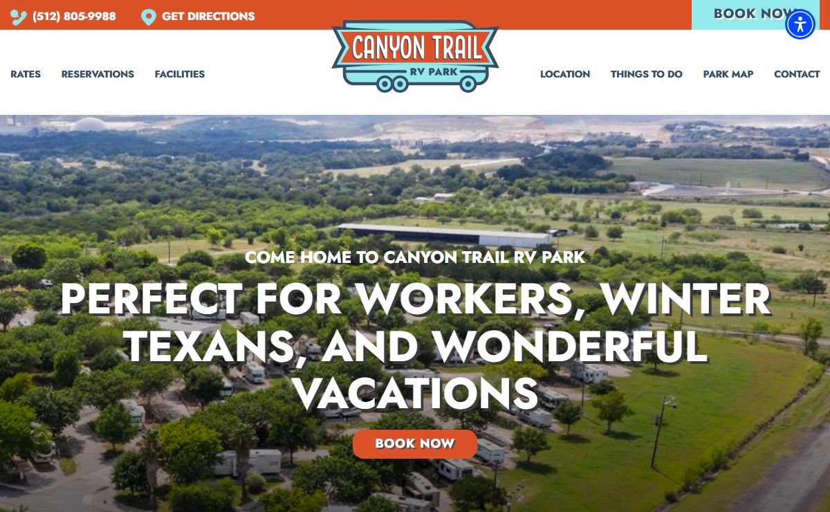 Canyon Trail RV Park | Full Hookup RV Resort San Marcos, Texas