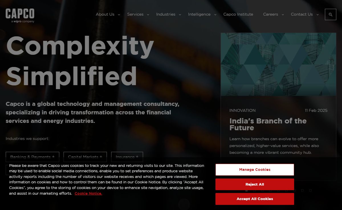 Capco - Global business and technology consultancy
