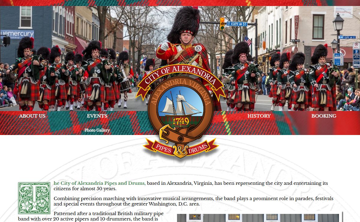 City of Alexandria Pipes and Drums