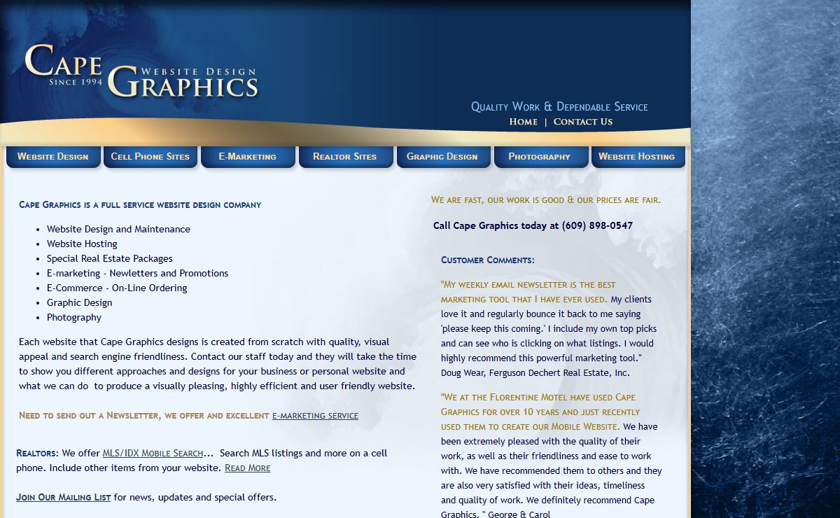 Web Design Services in NJ | Cape Graphics