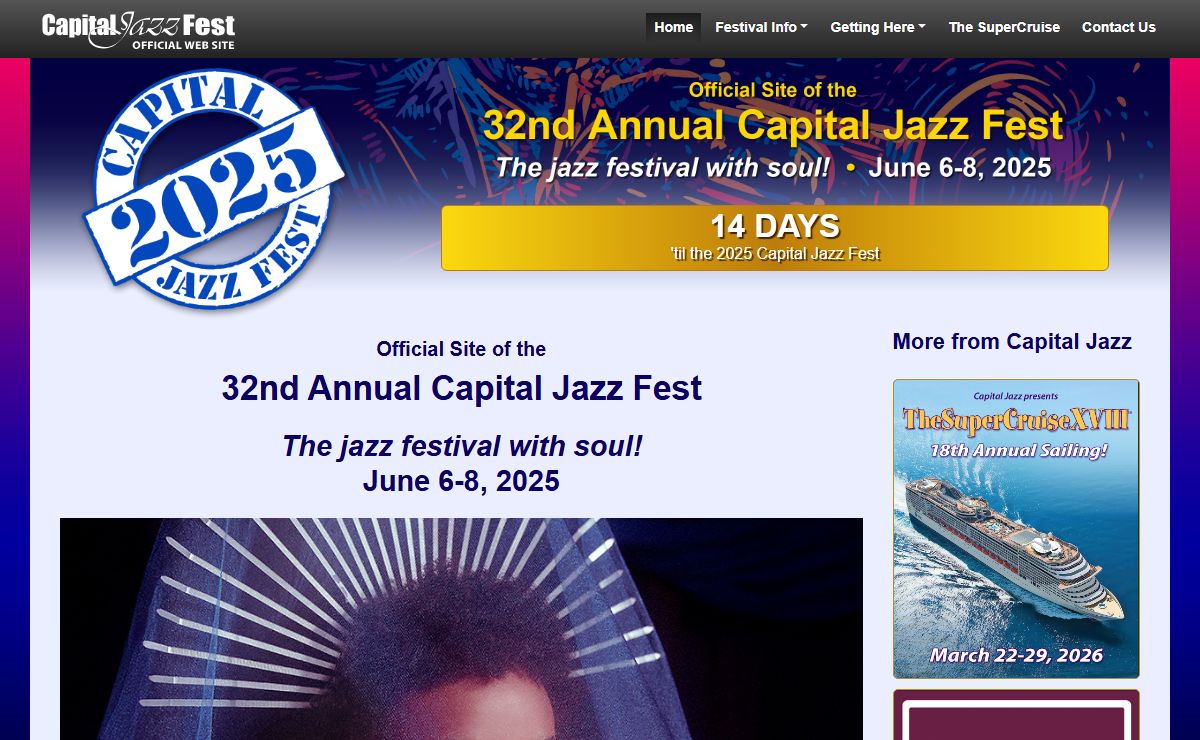 Capital Jazz Fest – The jazz festival with soul!
