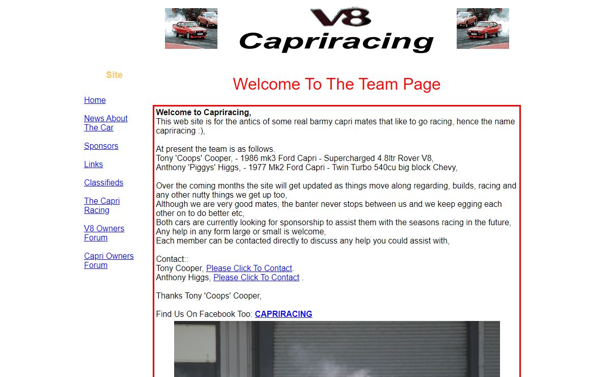 Welcome to www.capriracing - Drag Racing Capris,