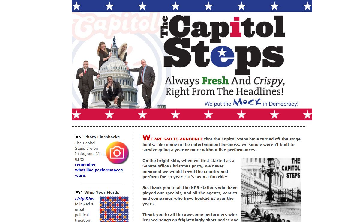 The Capitol Steps - We put the MOCK in Democracy