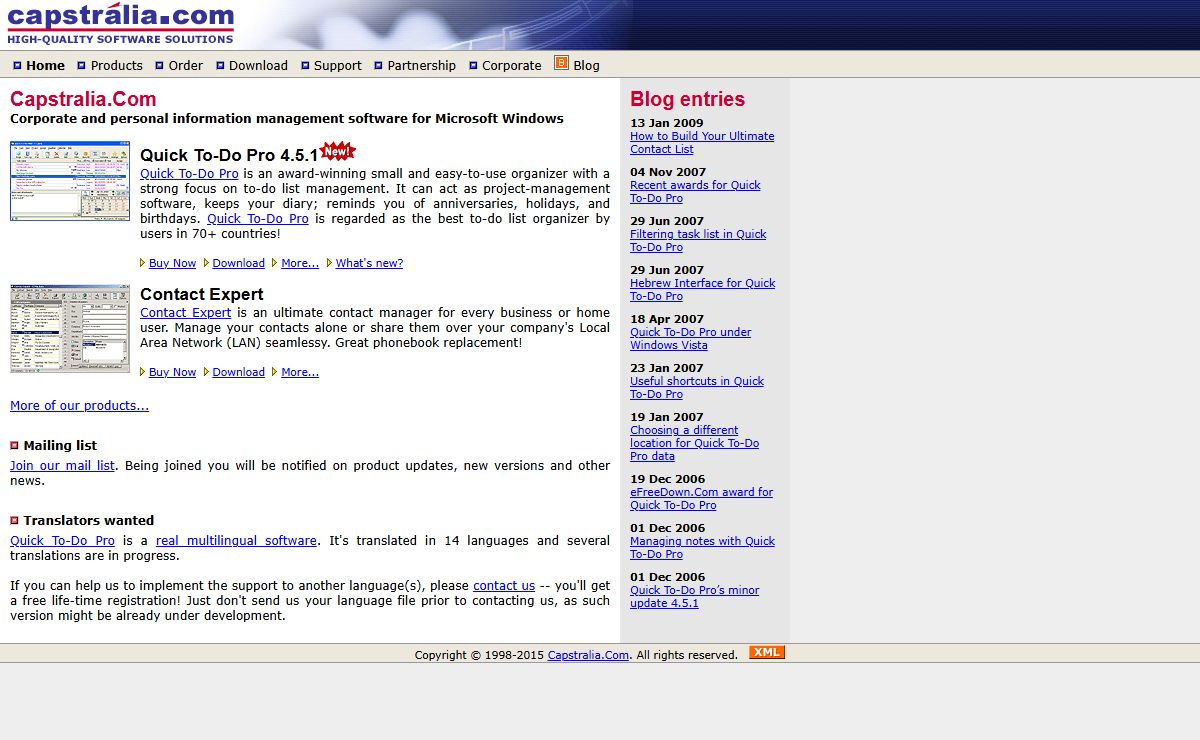 To-Do list and Contact Management software from Capstralia.Com