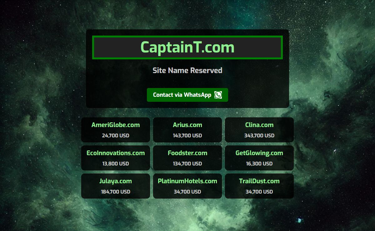 - Site Name Reserved