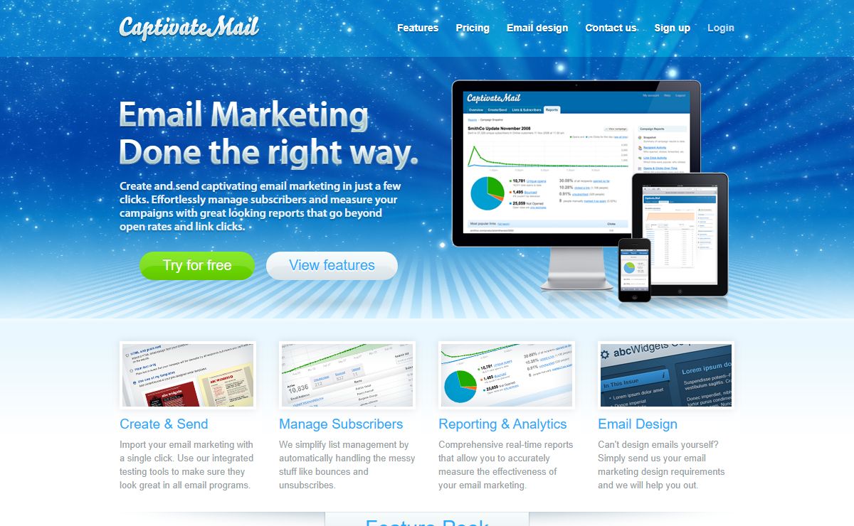 Captivate Mail - Email Marketing Software, Email Marketing Services, and Autoresponders.