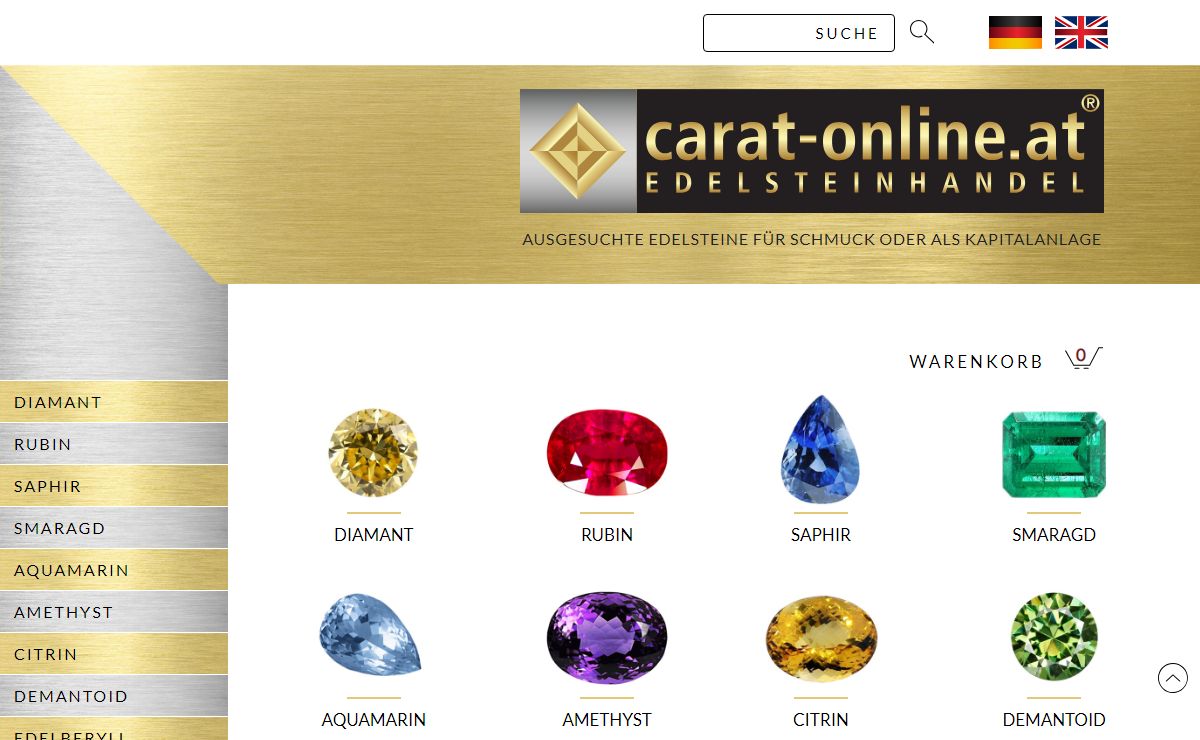 Edelsteine, Diamanten und Schmucksteine online kaufen!