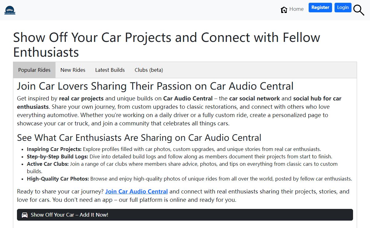Car Audio Central – Real Builds & Enthusiast Community | Share Your Car Photos
