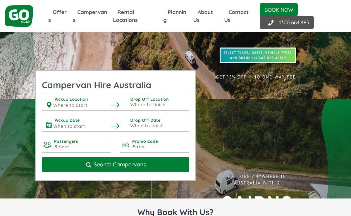 Campervan Hire Australia - GoCheap Campervans Australia