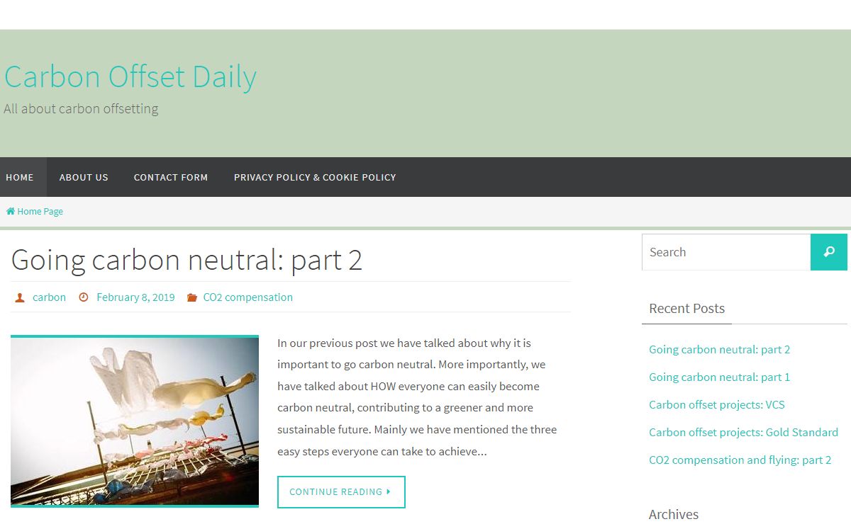 Carbon Offset Daily - All about carbon offsetting