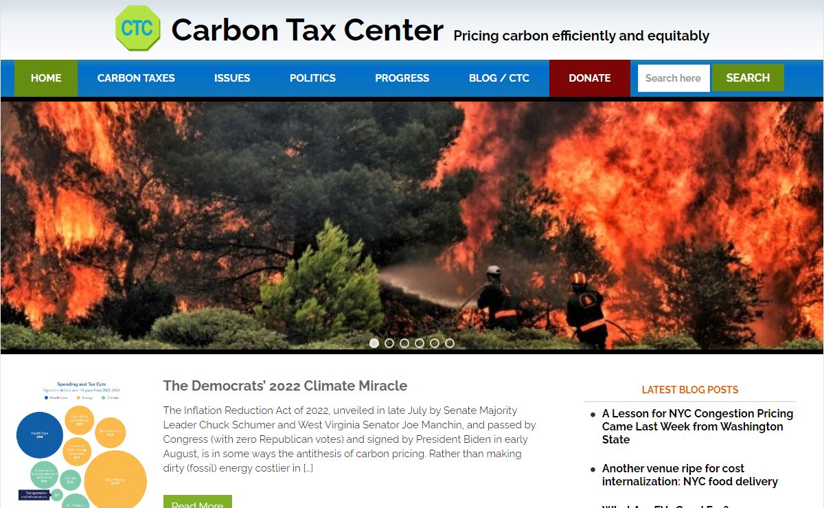 Carbon Tax Center – Pricing carbon efficiently and equitably