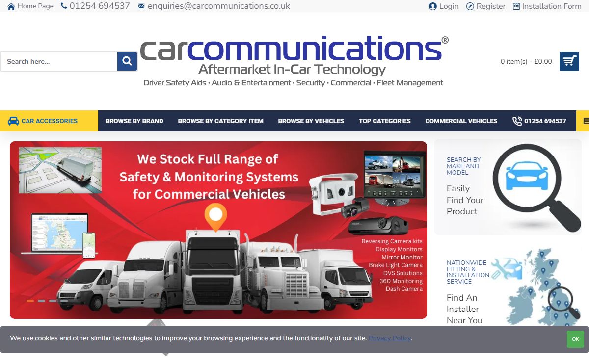 Car Audio & Security Specialists | Retrofit Parts | Car Communications