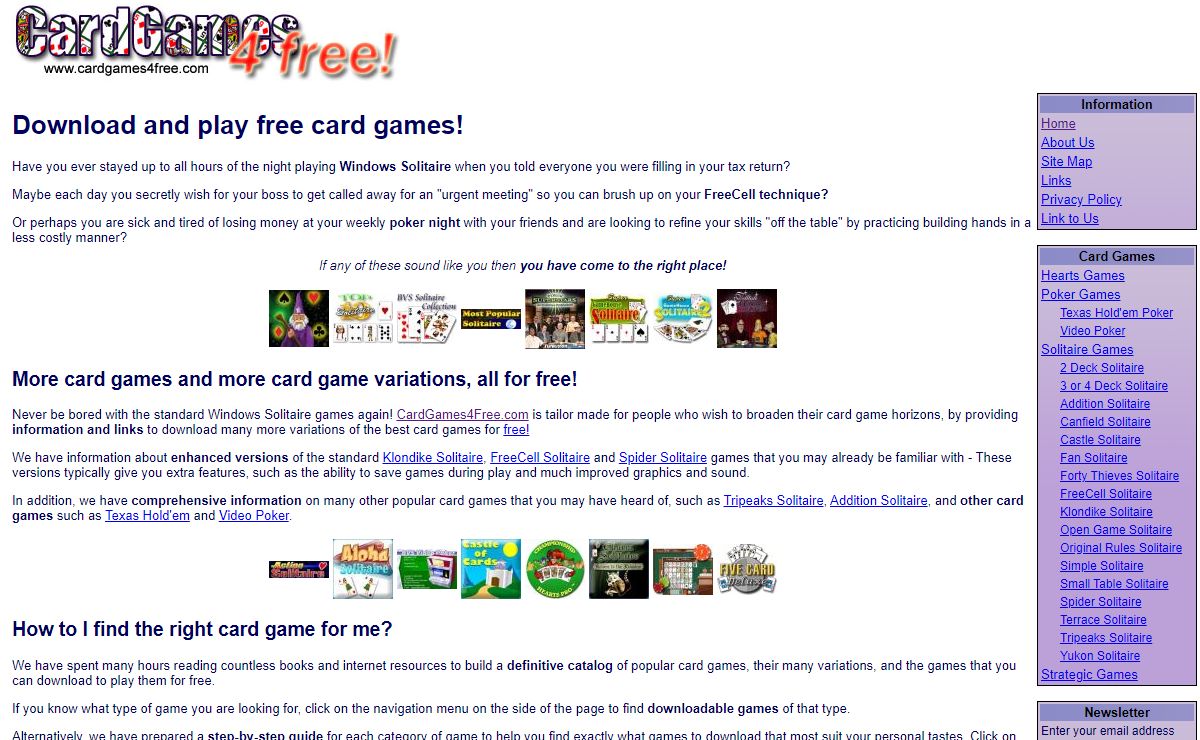 Download free card games!