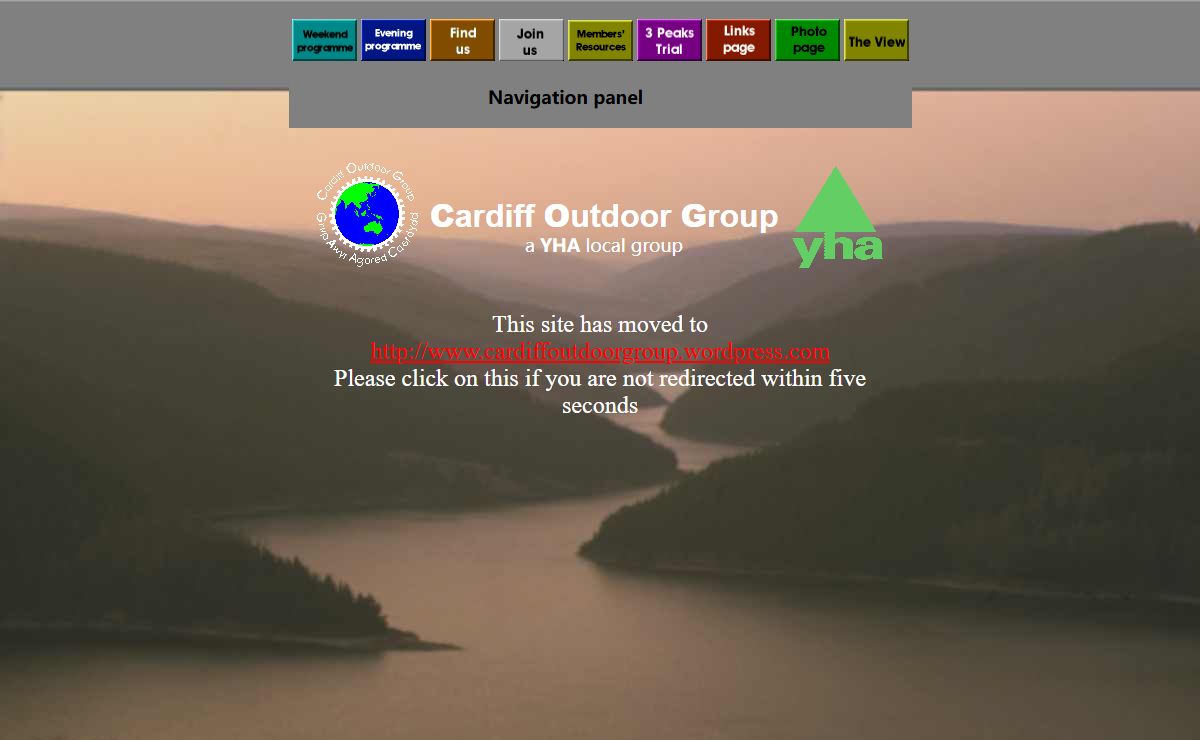 Cardiff Outdoor Group Home Page