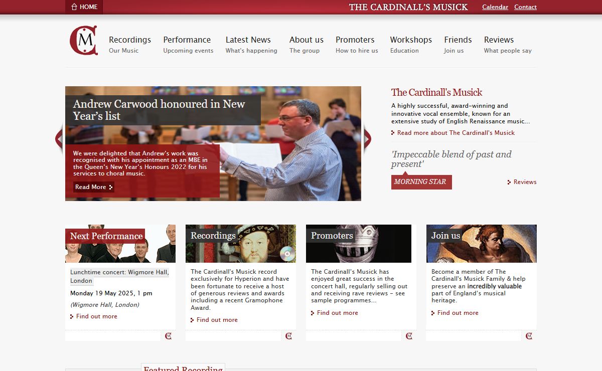 The Cardinall's Musick | Award Winning and Innovative Vocal Ensemble