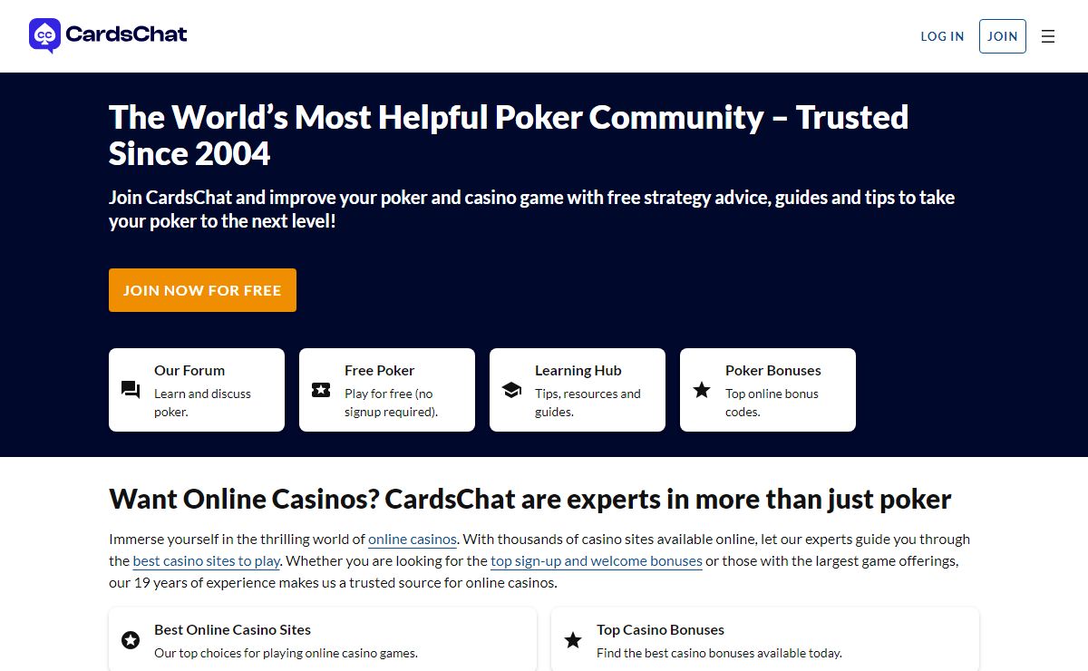 CardsChat | #1 Online Poker Forum, News, Strategy | CC