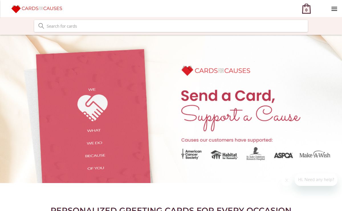 Cards For Causes | Custom Greeting Cards, Christmas Cards & More