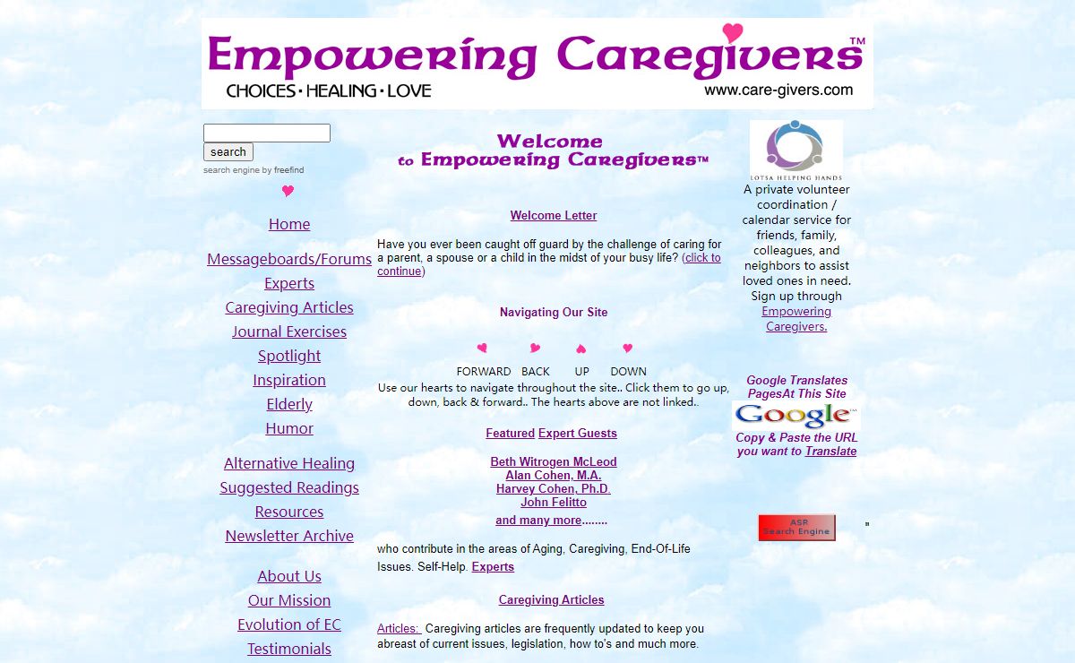 Empowering Caregivers - Choices, Healing, Love