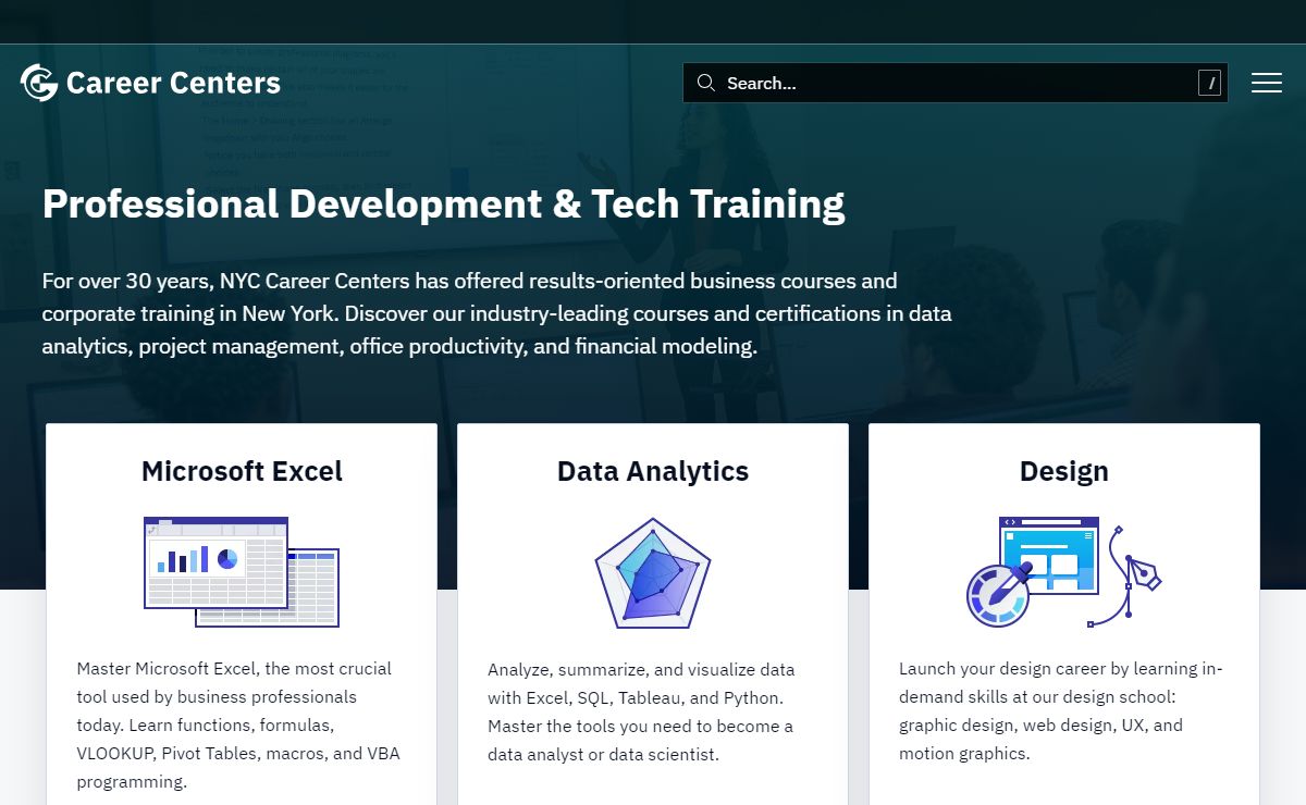 NYC Career Centers: Business & Professional Development Training in New York
