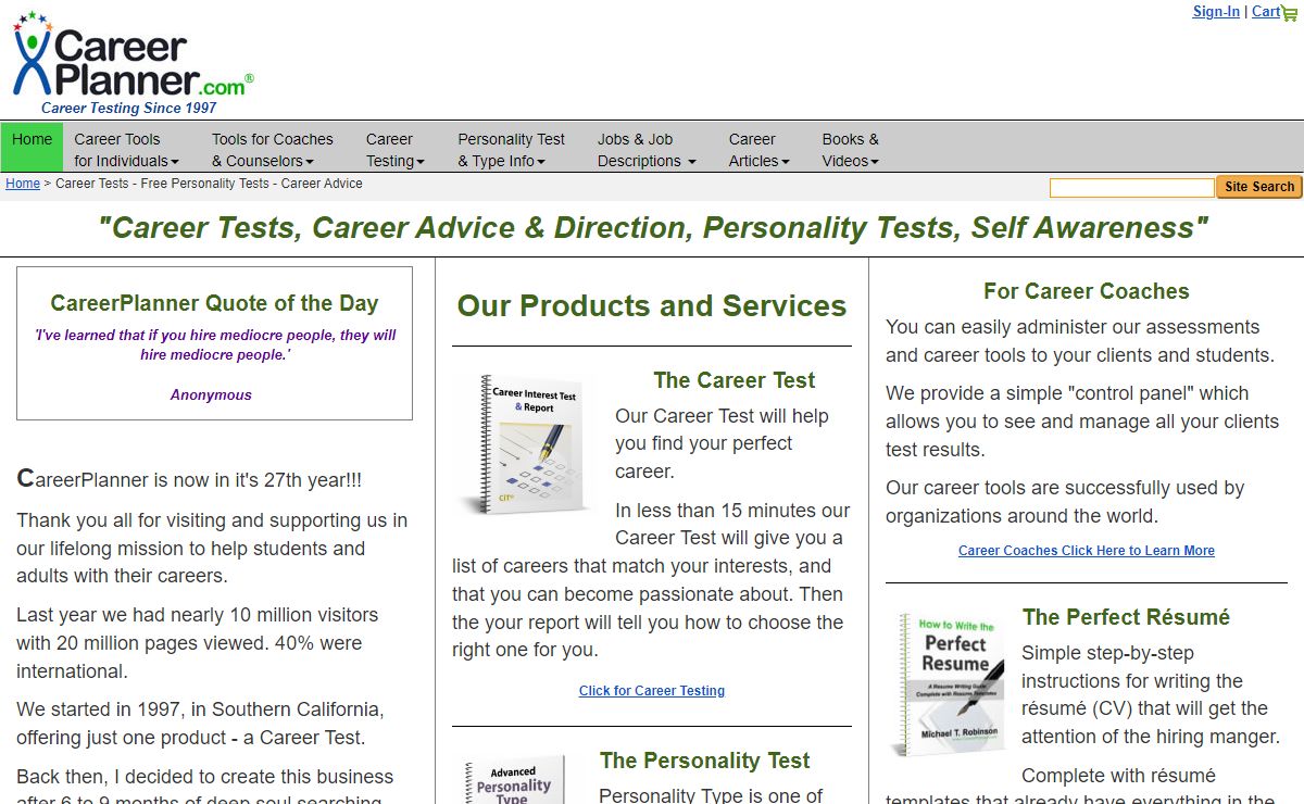 Career Tests - Free Personality Tests - Career Advice