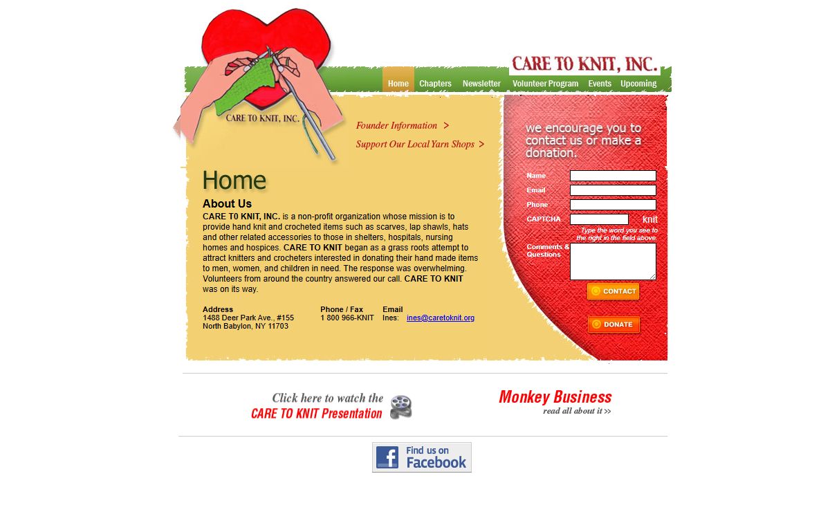 Care To Knit, Inc. - Welcome