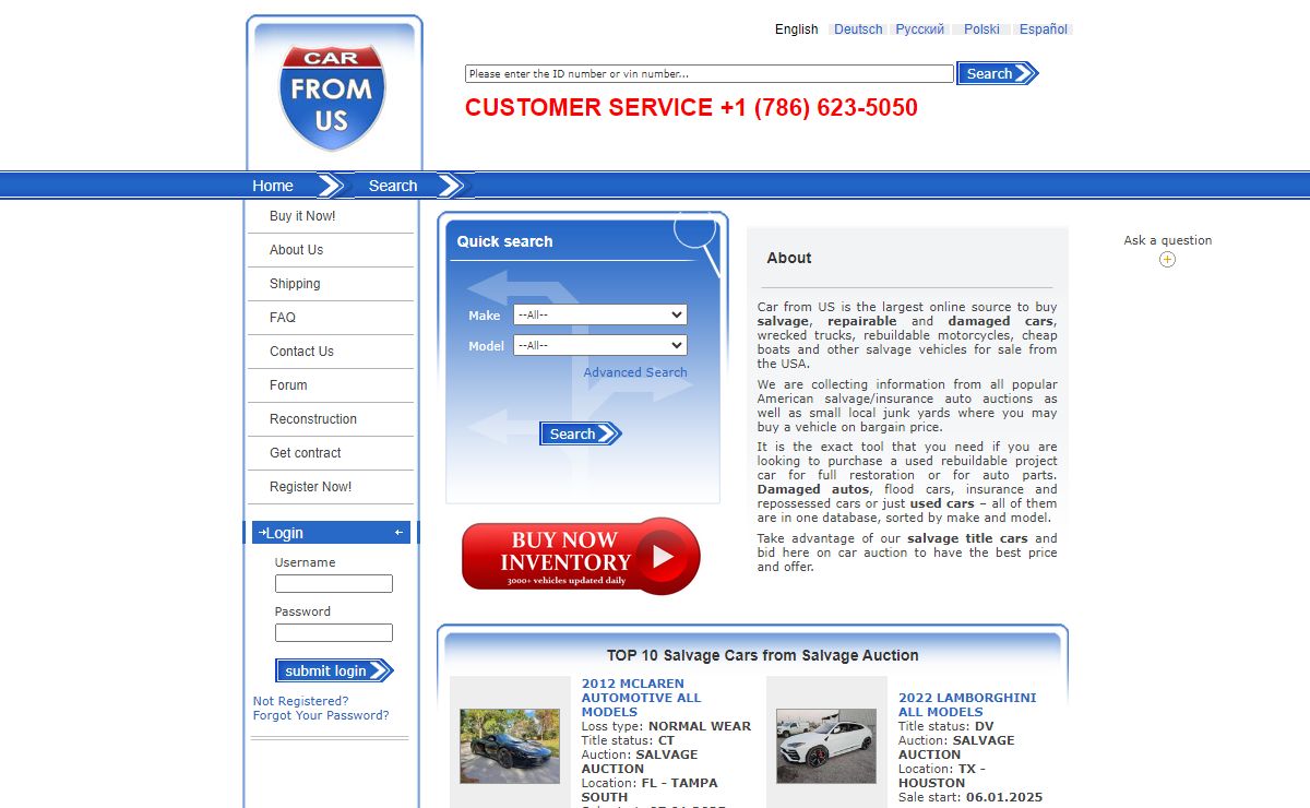 Salvage, Damaged, Totaled and Repairable Cars, Trucks, Motorcycles, Boats – Used Vehicles for Sale - Junk Yards - Bid on Auto Auction | Car From US