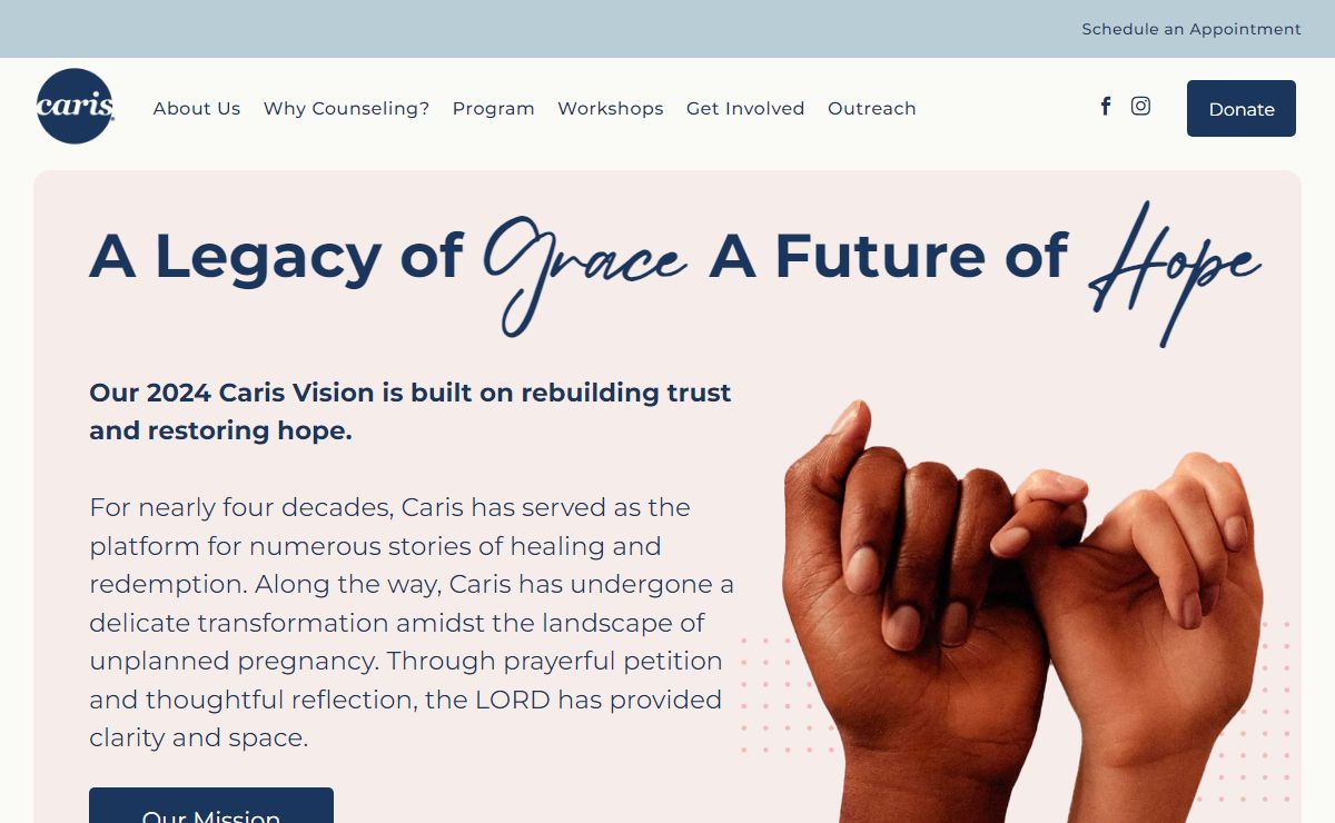 Faith-Based Pregnancy Care Organization | Caris