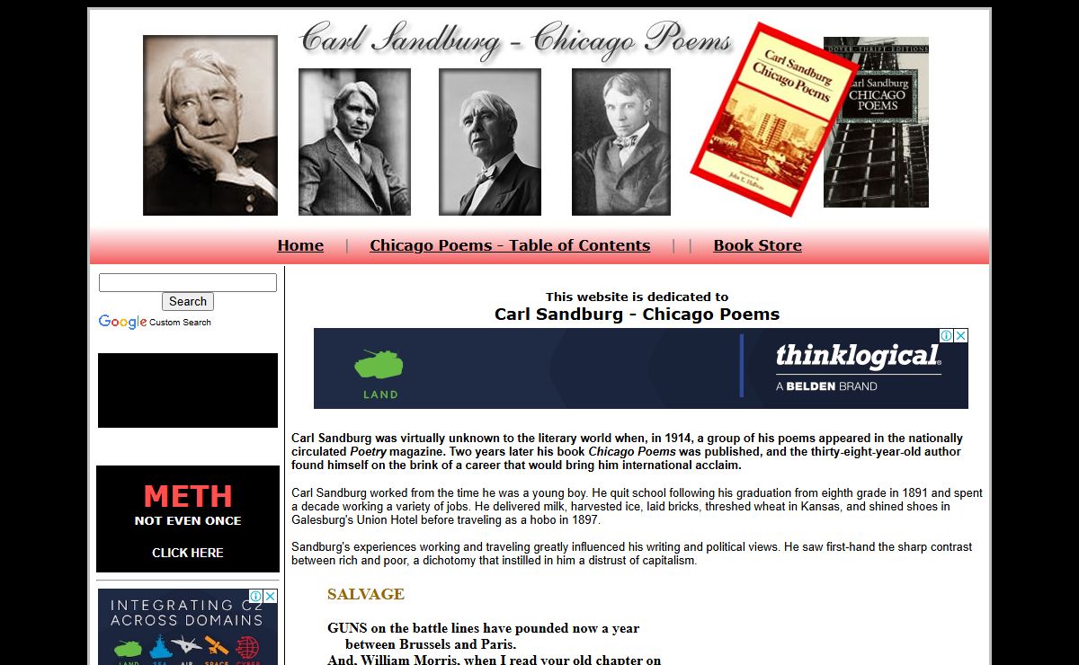 Carl Sandburg - Chicago Poems - Carl Sandburg Biography