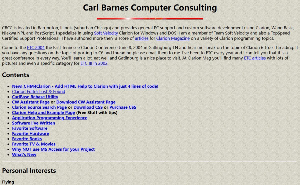 Carl Barnes Computer Consulting