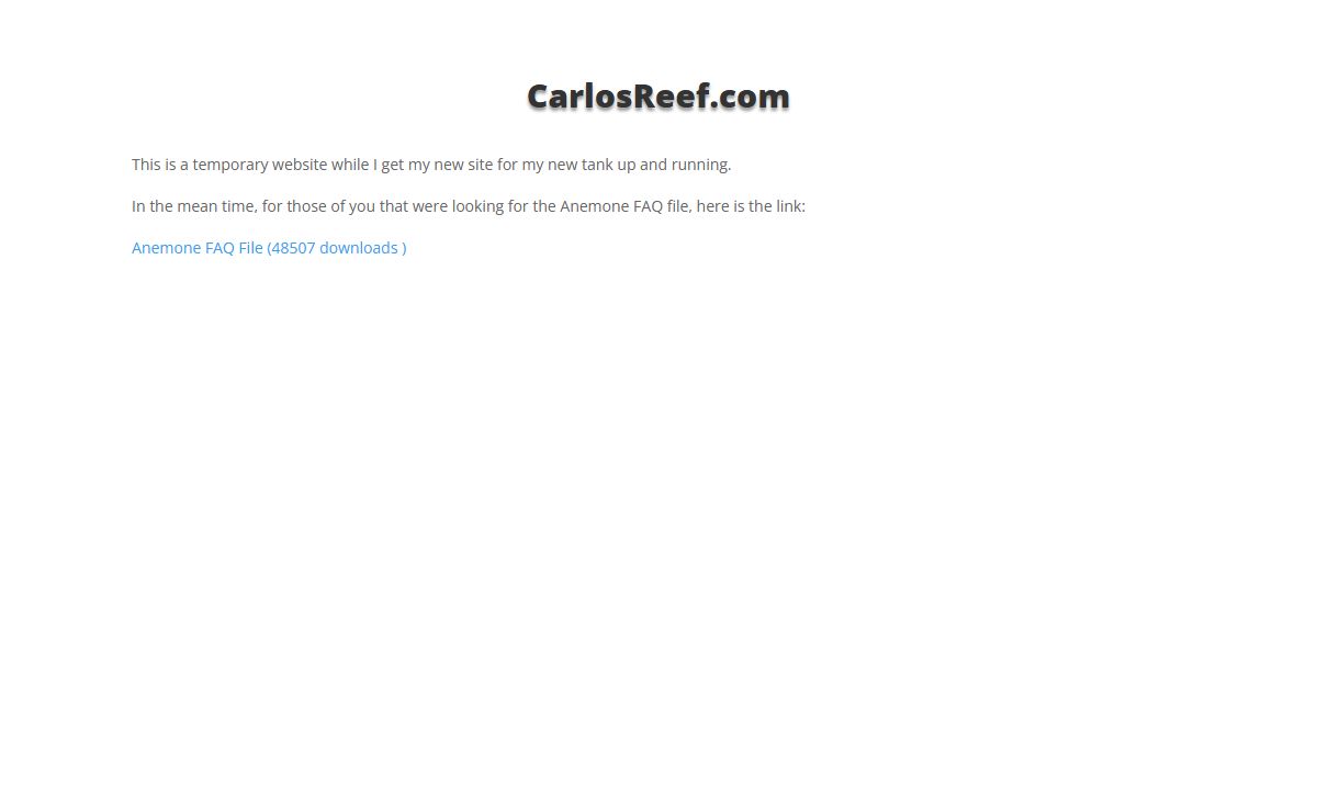 CarlosReef.com | Dedicated to the aquarium reef keeping hobby.