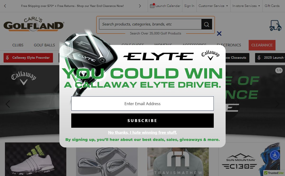 Golf Clubs, Shoes, Balls, and Equipment | Carl's Golfland
