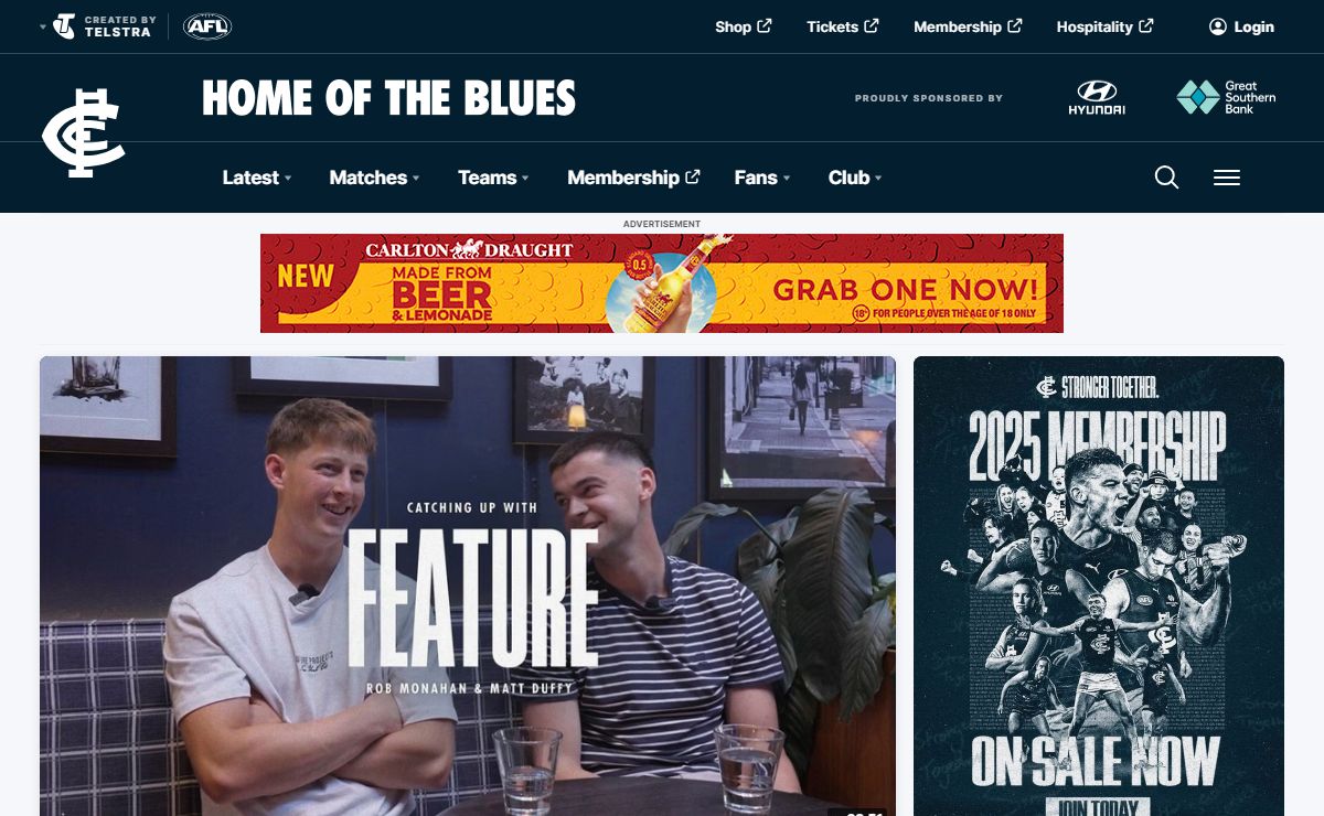 Home of the 'Baggers | Carlton Football Club