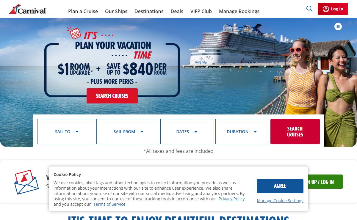 Cruises | Carnival Cruise Deals: Caribbean, Bahamas, Alaska, Mexico