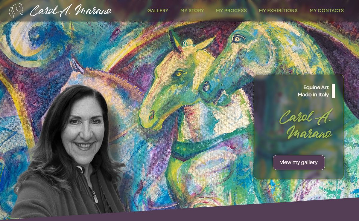 Carol A Marano Equine artist - Home page