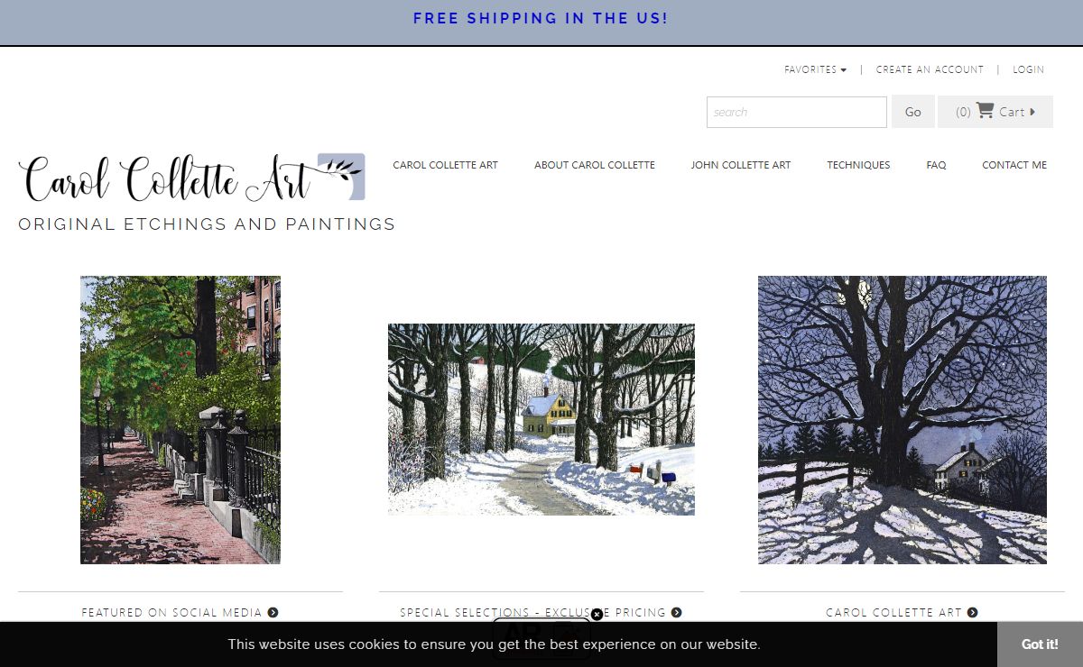 Original Etchings by Carol Collette