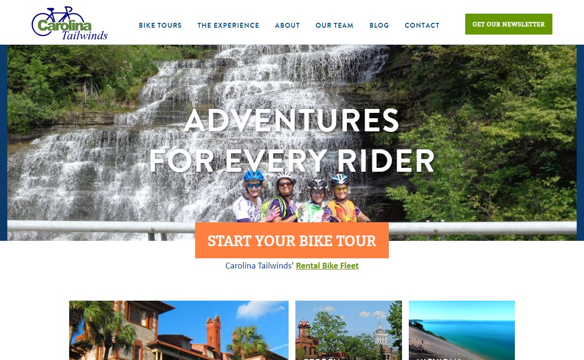 Bicycle Vacation Tours USA | Carolina Tailwinds