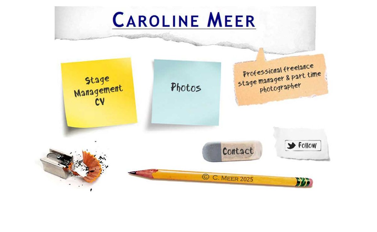 Caroline Meer - Stage Manager