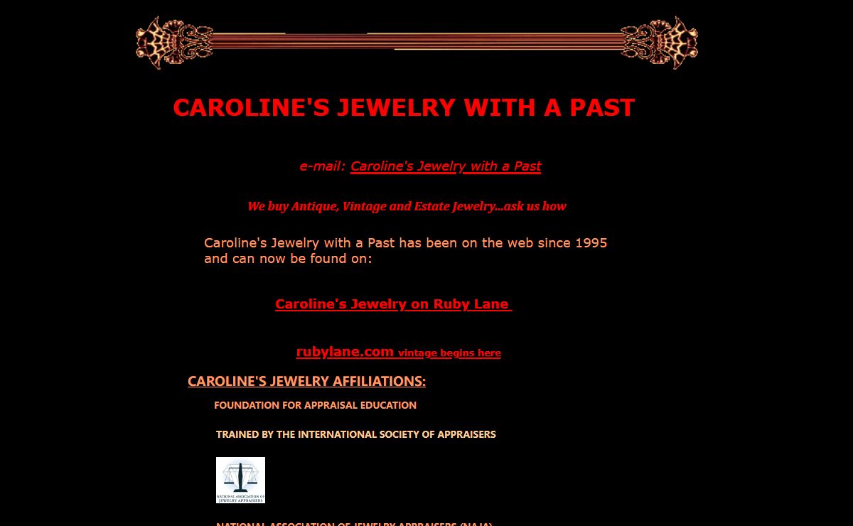Caroline's Jewelry with a Past Home