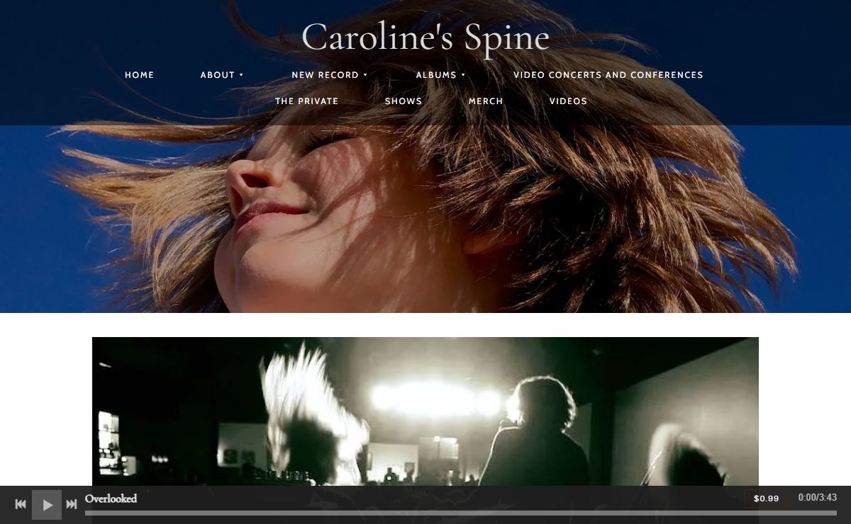CAROLINE'S SPINE OFFICIAL