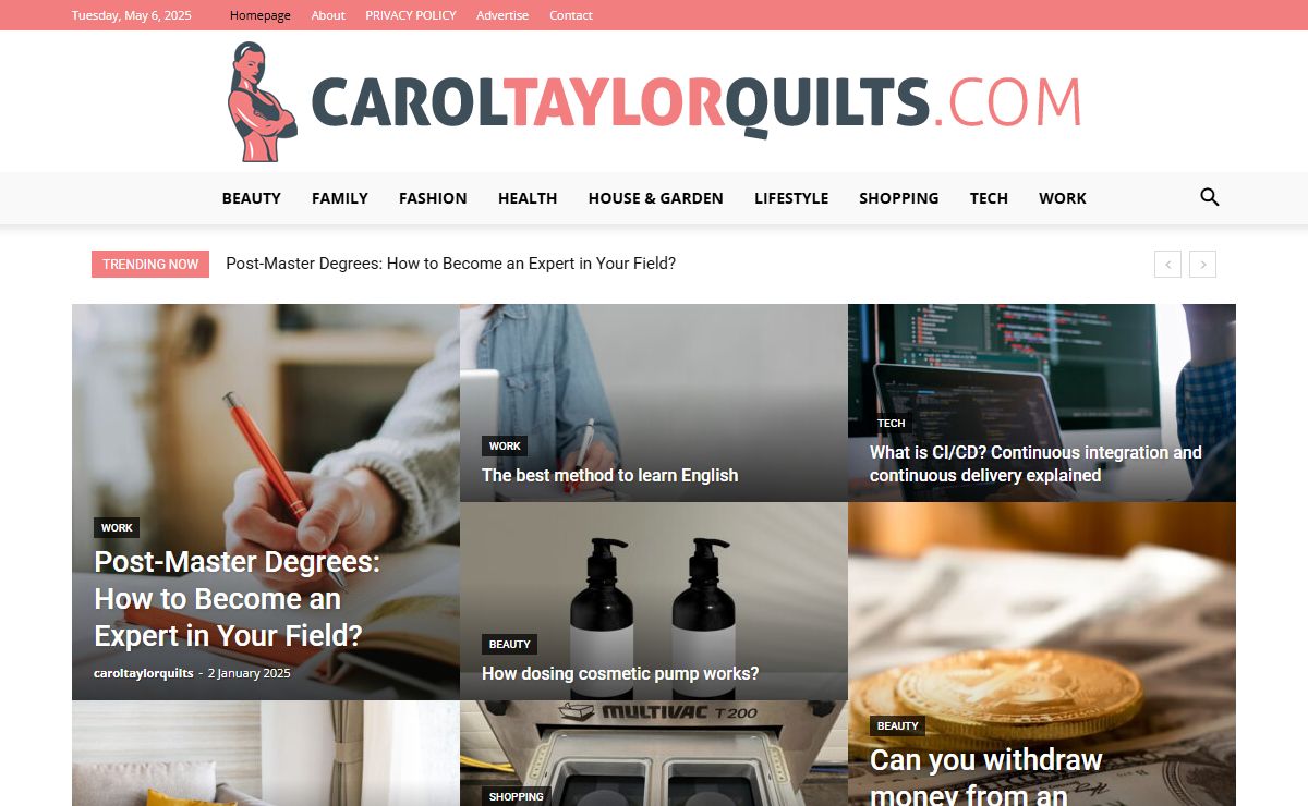 Homepage - CarolTaylorQuilts.com