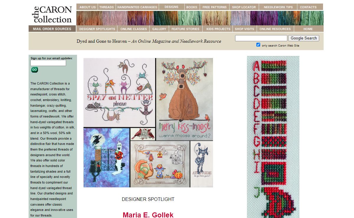 The CARON Collection – Online Magazine and Needlework Resources